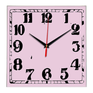 Настенные часы Ideal 844 розовые светлый