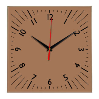 Настенные часы Ideal 845 коричневый светлый
