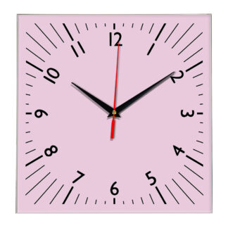 Настенные часы Ideal 845 розовые светлый