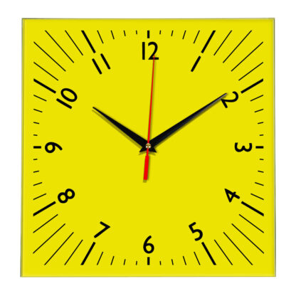 Настенные часы Ideal 845 желтые