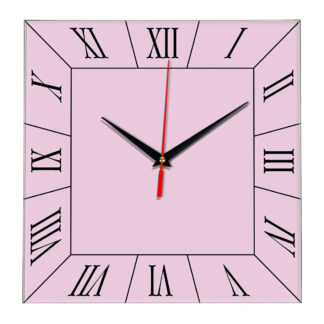 Настенные часы Ideal 847 розовые светлый