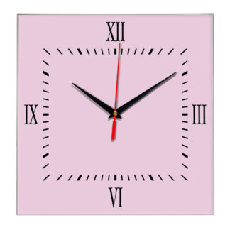 Настенные часы Ideal 848 розовые светлый