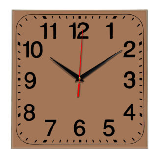 Настенные часы Ideal 849 коричневый светлый