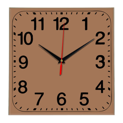 Настенные часы Ideal 849 коричневый светлый