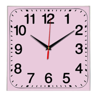 Настенные часы Ideal 849 розовые светлый