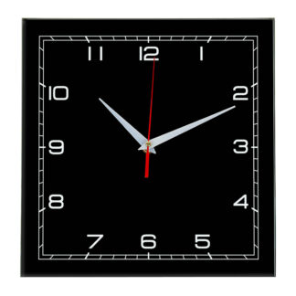 Настенные часы Ideal 850 черные