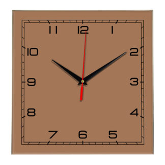 Настенные часы Ideal 850 коричневый светлый