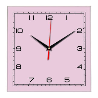 Настенные часы Ideal 850 розовые светлый
