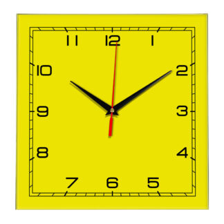 Настенные часы Ideal 850 желтые