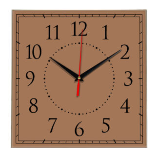Настенные часы Ideal 851 коричневый светлый