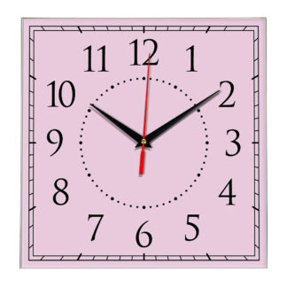 Настенные часы Ideal 851 розовые светлый