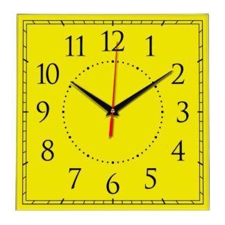 Настенные часы Ideal 851 желтые