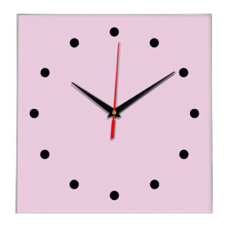 Настенные часы Ideal 853 розовые светлый