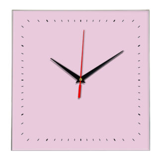 Настенные часы Ideal 855 розовые светлый