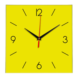Настенные часы Ideal 856 желтые