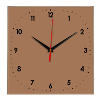 Настенные часы Ideal 857 коричневый светлый