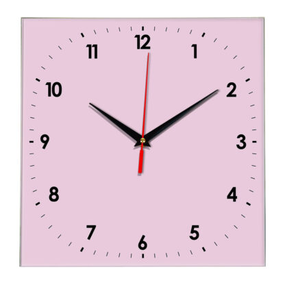 Настенные часы Ideal 857 розовые светлый