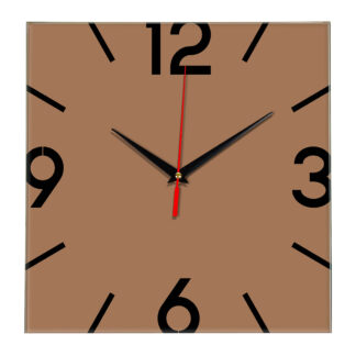 Настенные часы Ideal 858 коричневый светлый