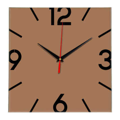 Настенные часы Ideal 858 коричневый светлый