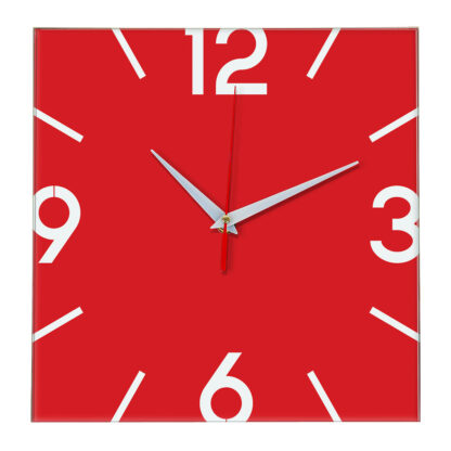 Настенные часы Ideal 858 красный