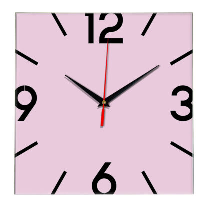 Настенные часы Ideal 858 розовые светлый