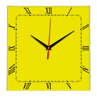 Настенные часы Ideal 866 желтые