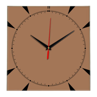 Настенные часы Ideal 867 коричневый светлый