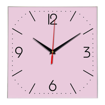Настенные часы Ideal 868 розовые светлый