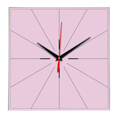 Настенные часы Ideal 869 розовые светлый