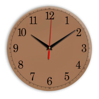 Настенные часы Ideal 901 коричневый светлый
