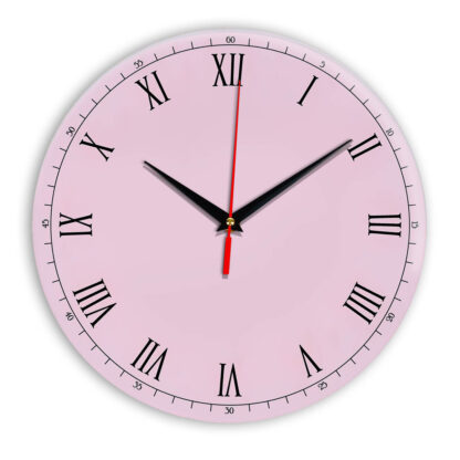 Настенные часы Ideal 903 розовые светлый