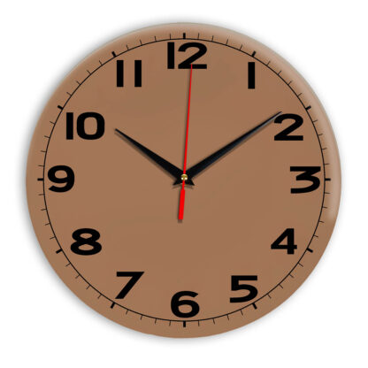 Настенные часы Ideal 905 коричневый светлый