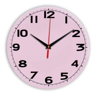 Настенные часы Ideal 905 розовые светлый