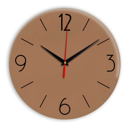 Настенные часы Ideal 906 коричневый светлый