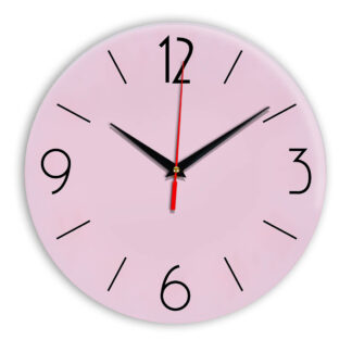 Настенные часы Ideal 906 розовые светлый