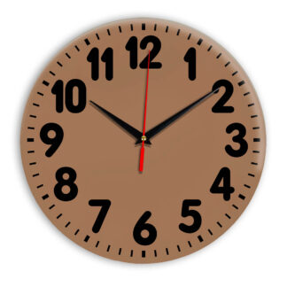 Настенные часы Ideal 907 коричневый светлый