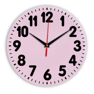 Настенные часы Ideal 907 розовые светлый
