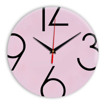 Настенные часы Ideal 908 розовые светлый