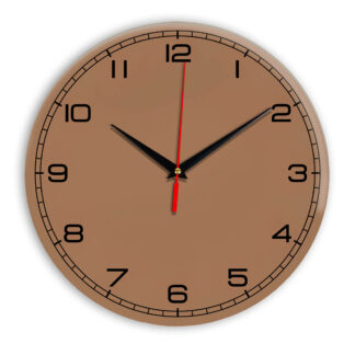 Настенные часы Ideal 909 коричневый светлый