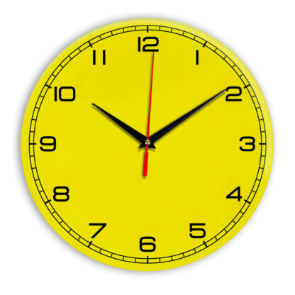 Настенные часы Ideal 909 желтые