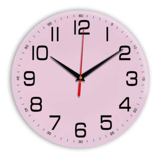 Настенные часы Ideal 911 розовые светлый