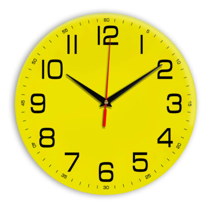 Настенные часы Ideal 911 желтые
