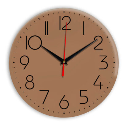Настенные часы Ideal 912 коричневый светлый