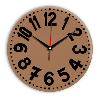 Настенные часы Ideal 913 коричневый светлый