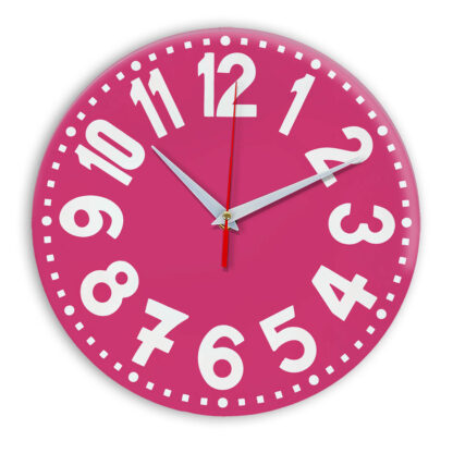 Настенные часы Ideal 913 розовые