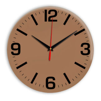 Настенные часы Ideal 914 коричневый светлый