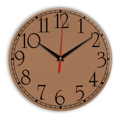 Настенные часы Ideal 915 коричневый светлый