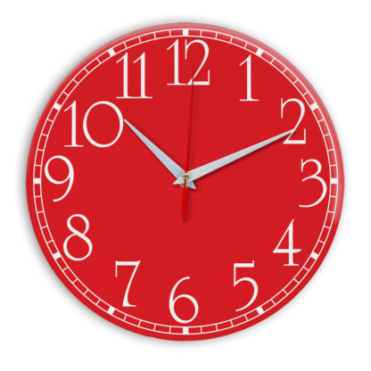 Настенные часы Ideal 915 красный