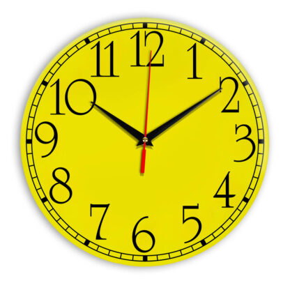 Настенные часы Ideal 915 желтые