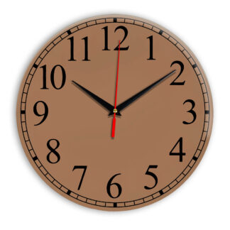 Настенные часы Ideal 916 коричневый светлый